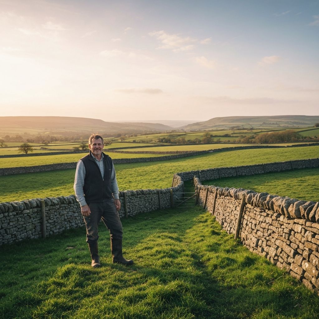 Landowner in countryside